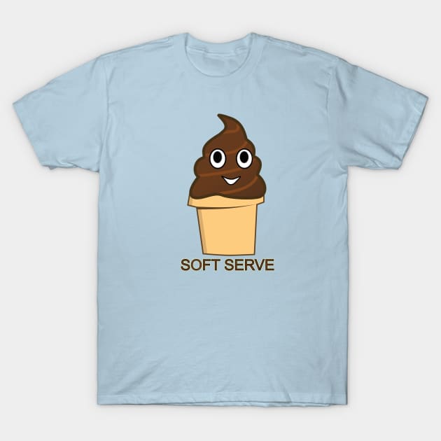 Soft Serve Poop T-Shirt by emojiawesome